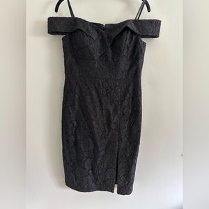 Off the Shoulder Lace Midi Dress- size 10